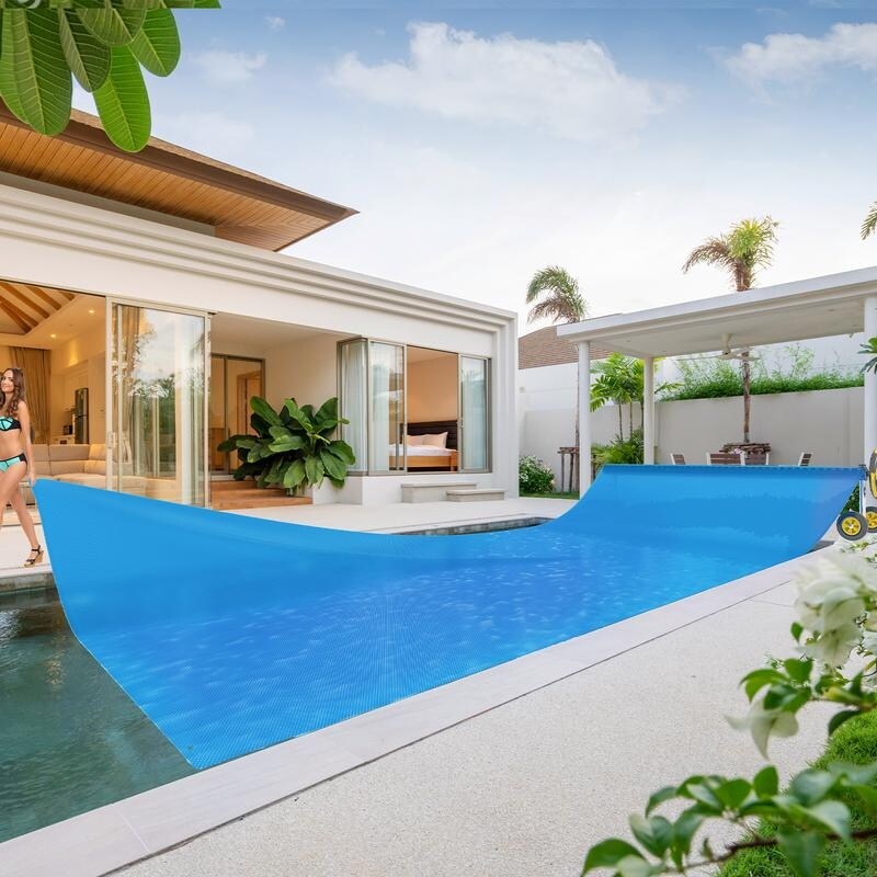 12 mil 12 x 24 ft Blue Rectangle Pool Membrane - 12 x 24 ft