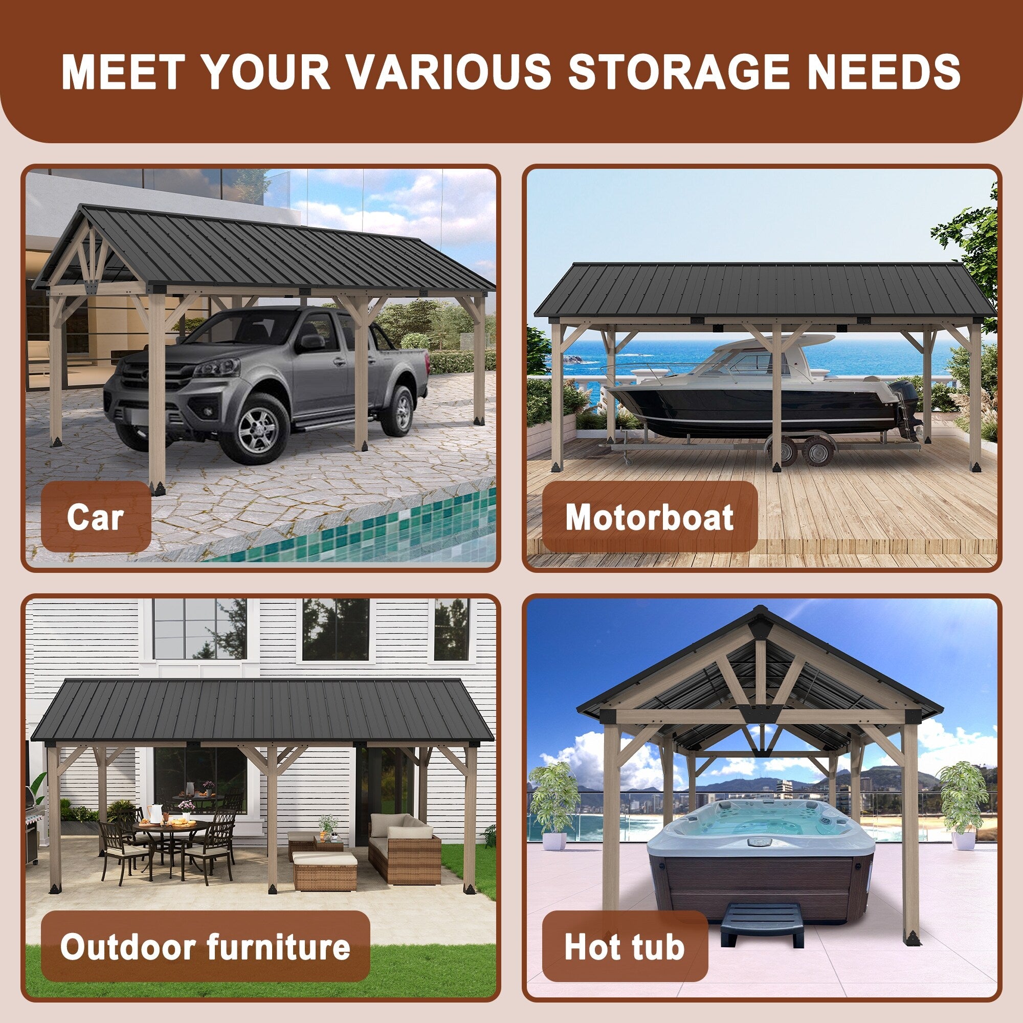 12 x 20 ft. Wood Gazebo Cedar Framed Wooden Gazebo – Overstock 12 x 20 ft. Wood Gazebo Cedar Framed Wooden Gazebo – Overstock