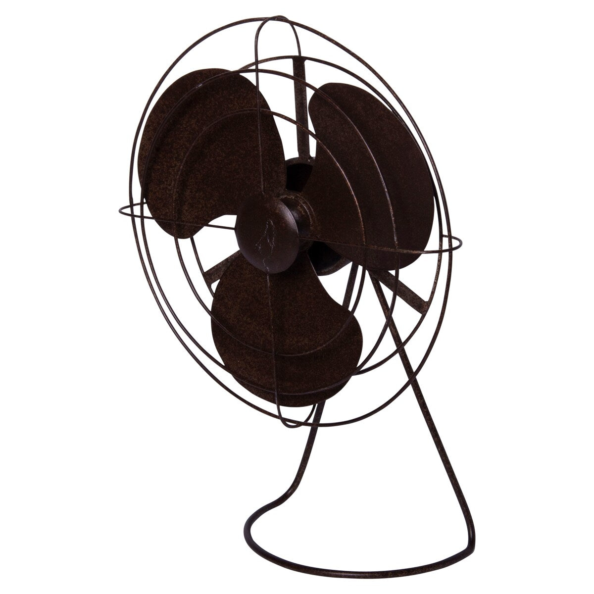 12.00 x 16.00 inch- Table Top Metal Fan Décor - 12x16x1.50