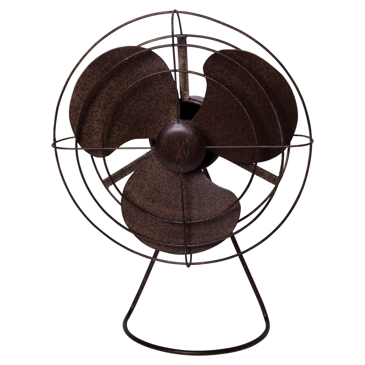 12.00 x 16.00 inch- Table Top Metal Fan Décor - 12x16x1.50
