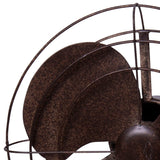 12.00 x 16.00 inch- Table Top Metal Fan Décor - 12x16x1.50