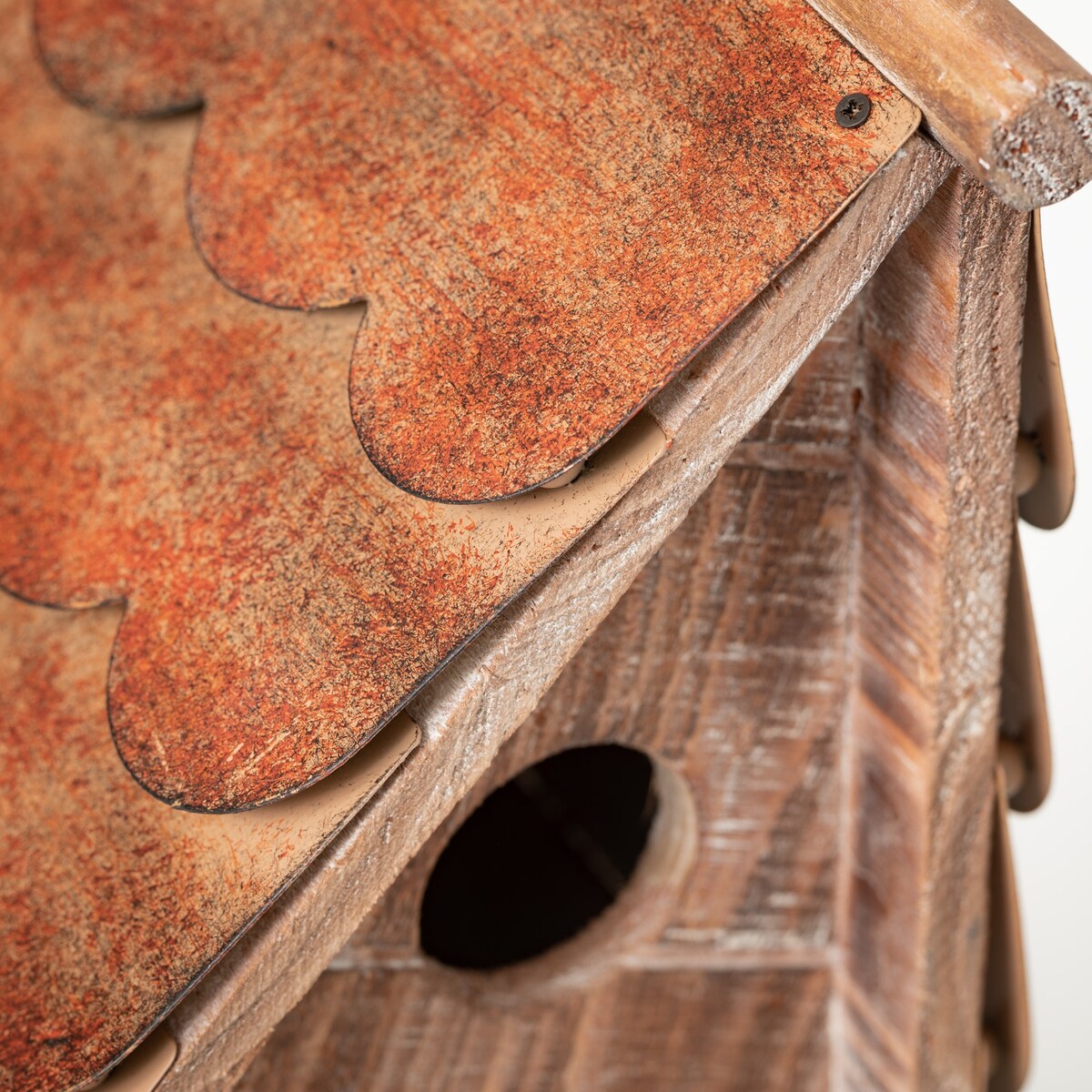 12.5"H Sullivans Copper Shingled Birdhouse, Natural - 6.75"L x 9.25"W x 12.5"H