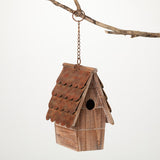 12.5"H Sullivans Copper Shingled Birdhouse, Natural - 6.75"L x 9.25"W x 12.5"H