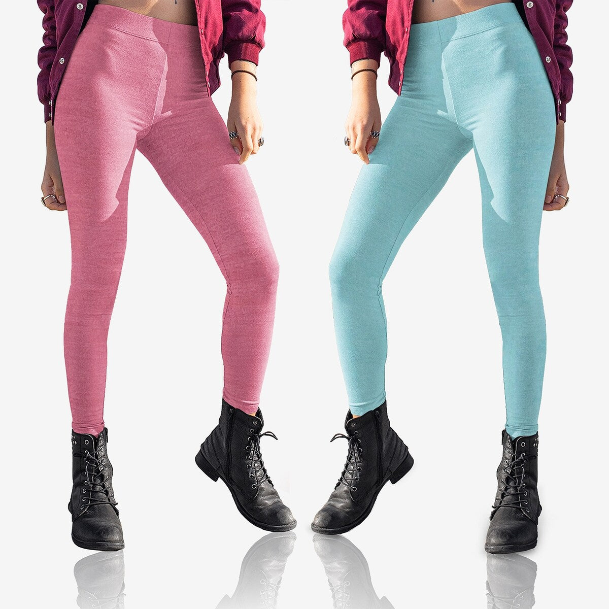12Pack Womens UltraSoft Space Dye Seamless Yoga Leggings Stretch Fit
