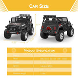 12V Kids Ride On Truck Car with Parent Remote Control