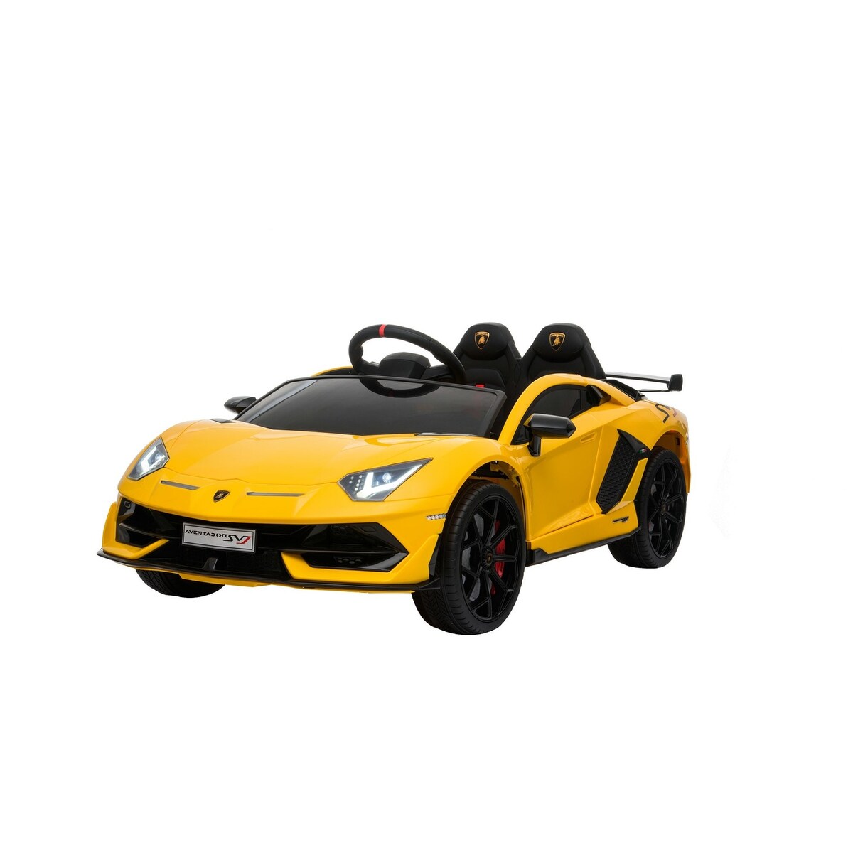 12V Lamborghini Aventador 1 Seater Ride on Car Yellow
