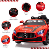12V Ride on Car for Kids, Licensed Benz AMG Electric Vehicles Battery Powered Sports Car