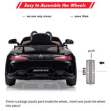 12V Ride on Car for Kids, Licensed Benz AMG Electric Vehicles Battery Powered Sports Car