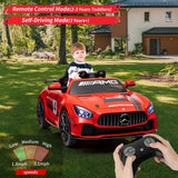 12V Ride on Car for Kids, Licensed Benz AMG Electric Vehicles Battery Powered Sports Car