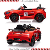 12V Ride on Car for Kids, Licensed Benz AMG Electric Vehicles Battery Powered Sports Car