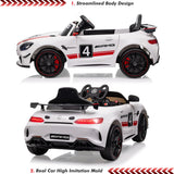 12V Ride on Car for Kids, Licensed Benz AMG Electric Vehicles Battery Powered Sports Car