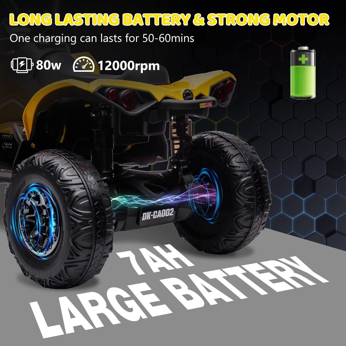 12V Ride on Toy Car 4 Wheeler Quad Electric Vehicle
