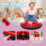 12V ride on bumper electric car for 1.5-5 Years Old kids W/Remote Control and LED Lights
