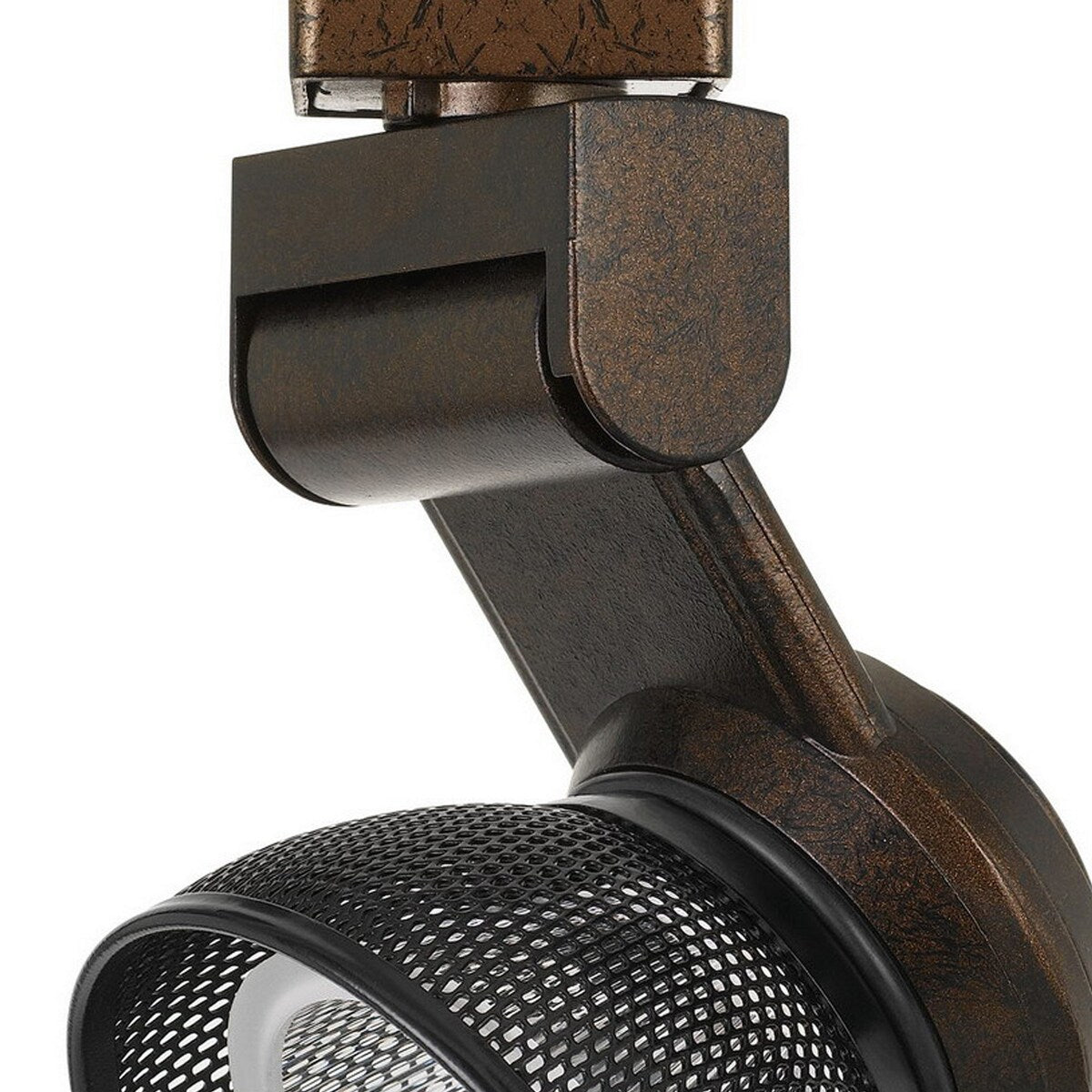 12W Integrated LED Metal Track Fixture with Mesh Head, Bronze and Black