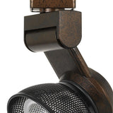 12W Integrated LED Metal Track Fixture with Mesh Head, Bronze and Black