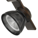 12W Integrated LED Metal Track Fixture with Mesh Head, Bronze and Black