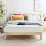 12" Classic Solid Wood Platform Bed Frame