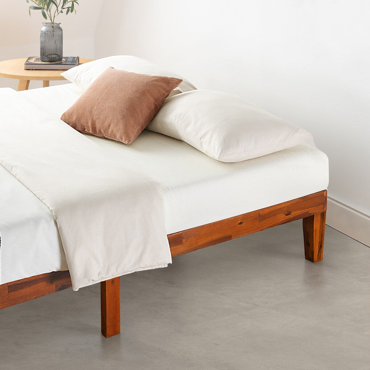 12" Classic Solid Wood Platform Bed Frame