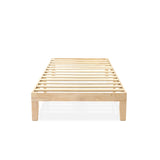 12" Classic Solid Wood Platform Bed Frame