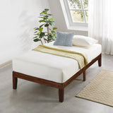 12" Classic Solid Wood Platform Bed Frame