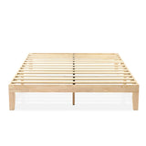 12" Classic Solid Wood Platform Bed Frame