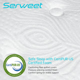 12" Hybrid Memory Foam and Pocket Spring Mattress, Mattress in a Box