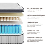 12" Hybrid Memory Foam and Pocket Spring Mattress, Mattress in a Box
