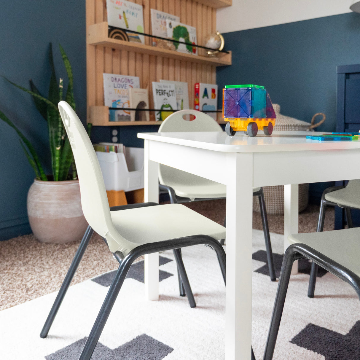 12" Kid's Stacking Chairs-4 Pack