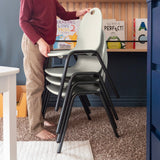 12" Kid's Stacking Chairs-4 Pack