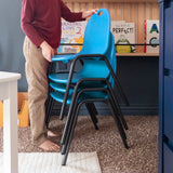 12" Kid's Stacking Chairs-4 Pack
