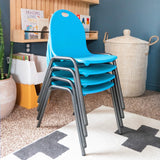 12" Kid's Stacking Chairs-4 Pack