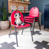 12" Kid's Stacking Chairs-4 Pack