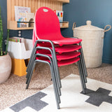 12" Kid's Stacking Chairs-4 Pack