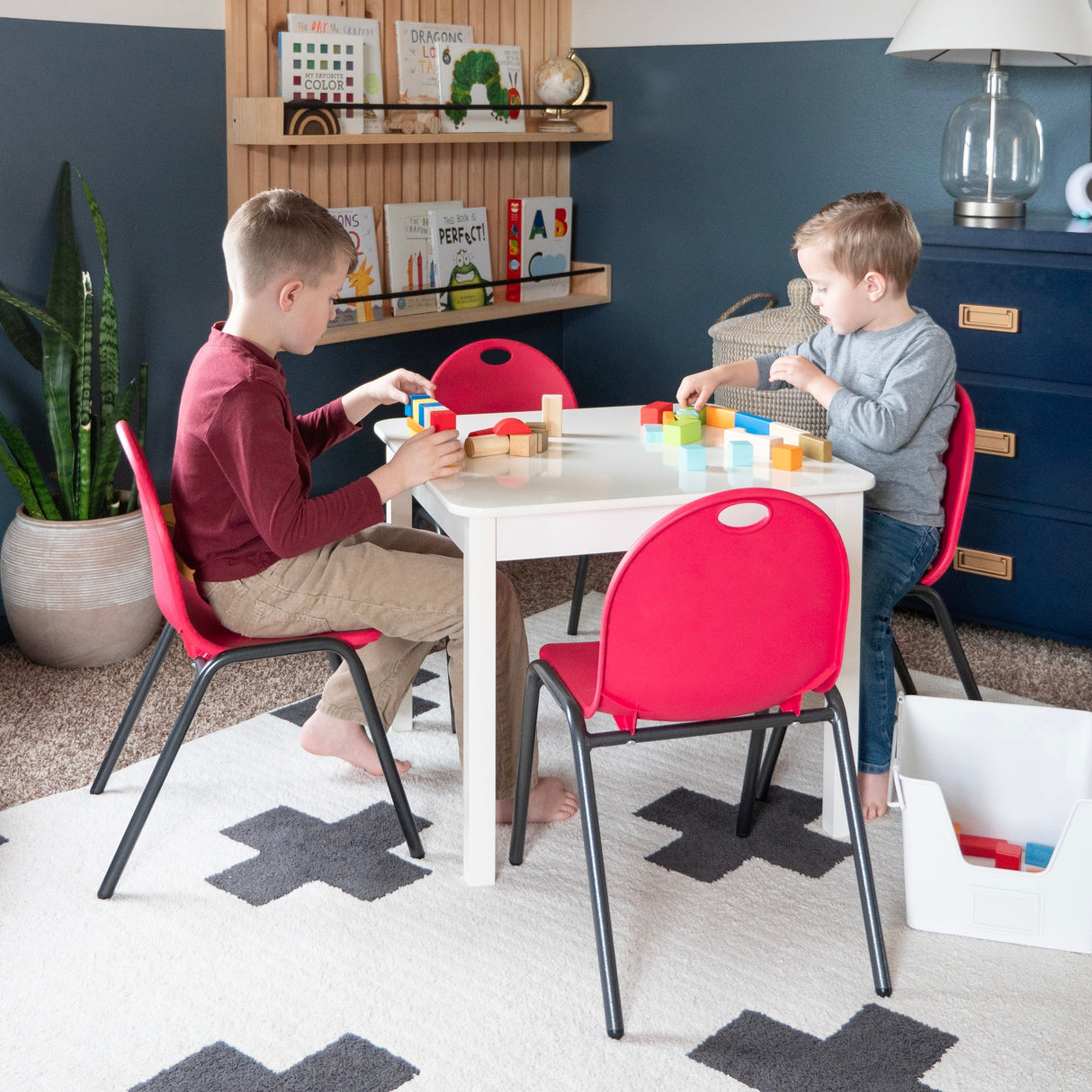 12" Kid's Stacking Chairs-4 Pack