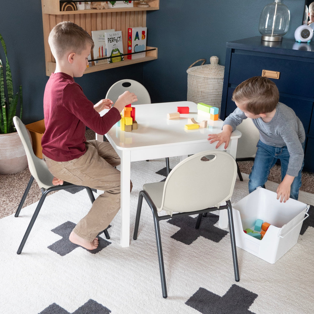 12" Kid's Stacking Chairs-4 Pack