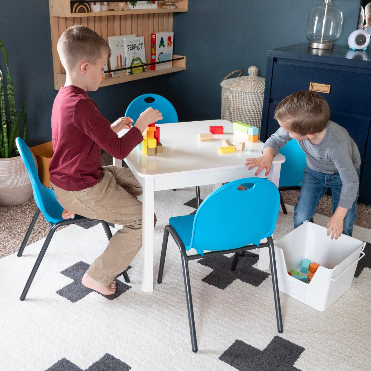 12" Kid's Stacking Chairs-4 Pack