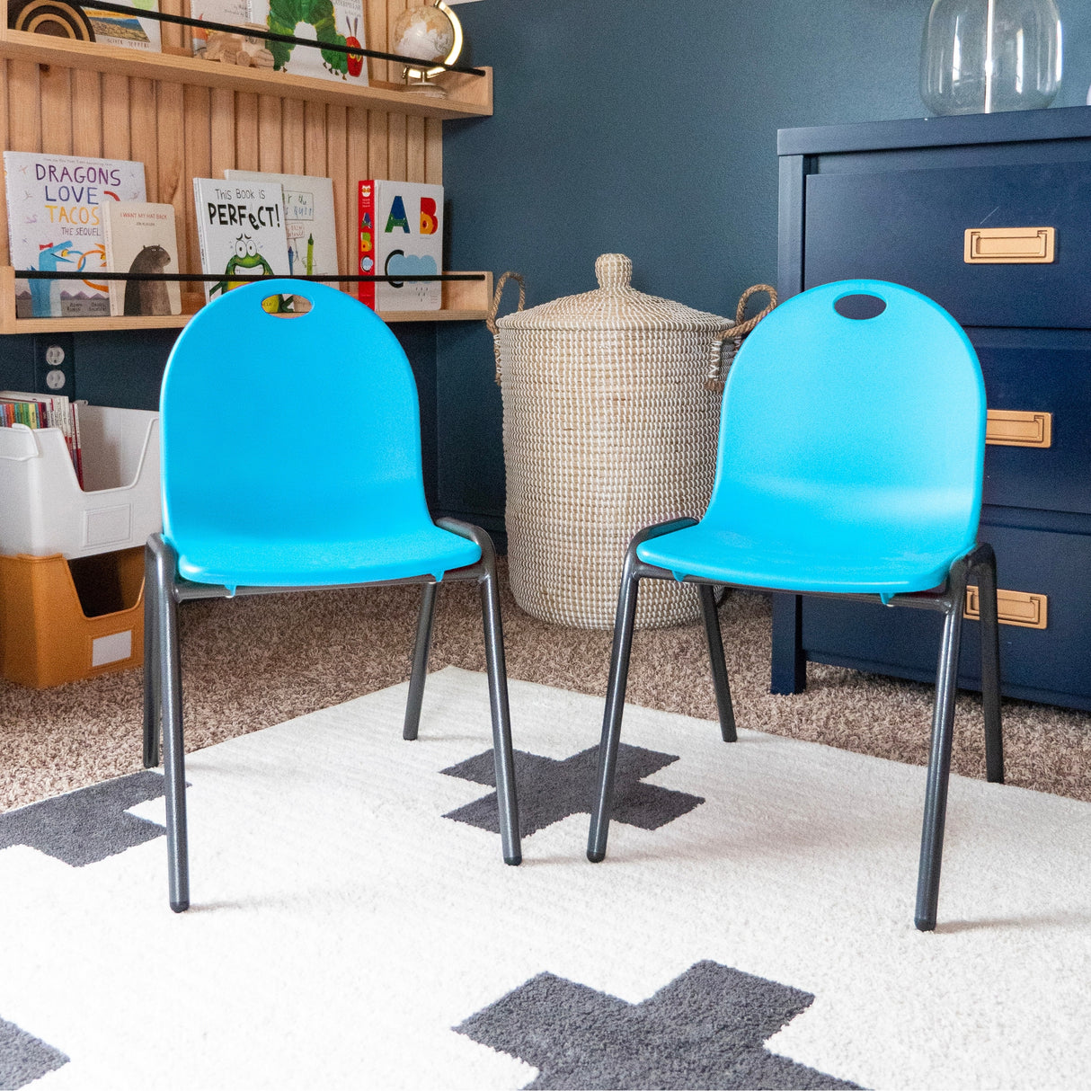 12" Kid's Stacking Chairs-4 Pack