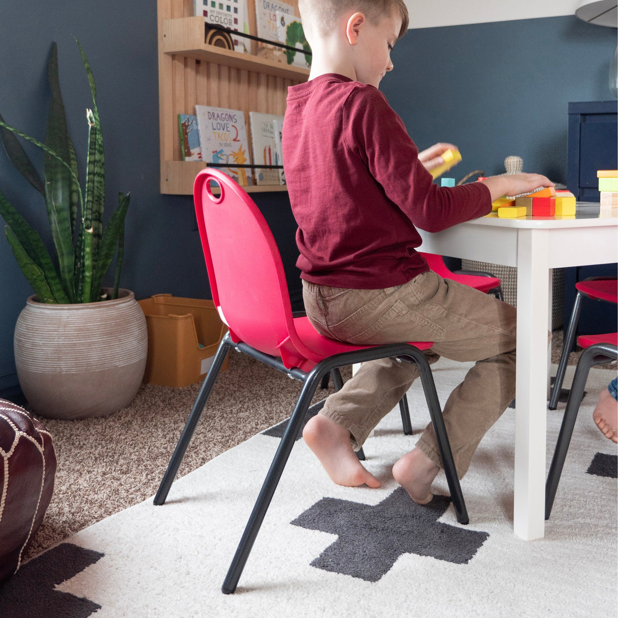 12" Kid's Stacking Chairs-4 Pack