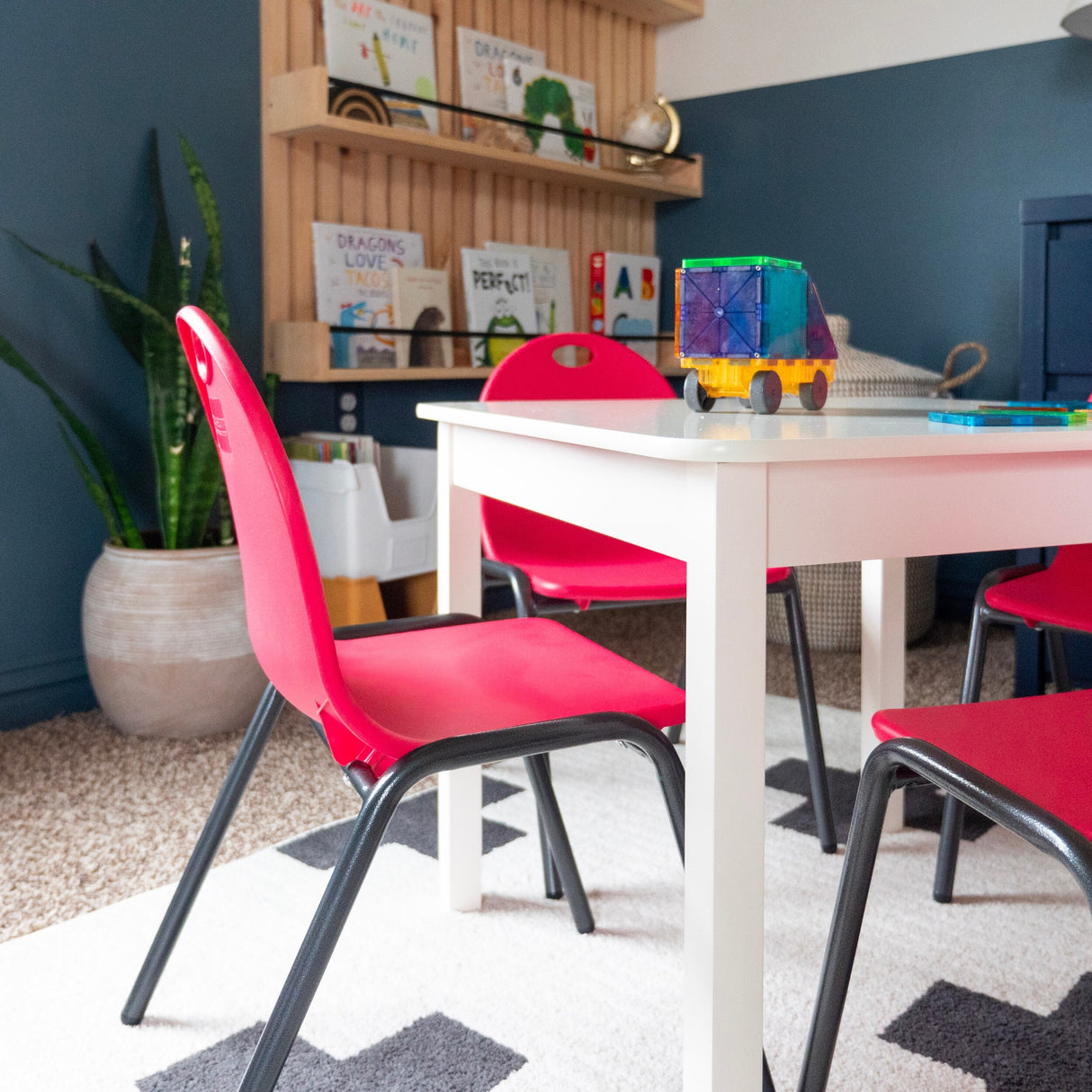12" Kid's Stacking Chairs-4 Pack