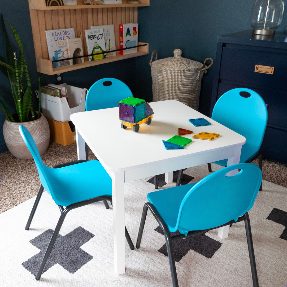 12" Kid's Stacking Chairs-4 Pack