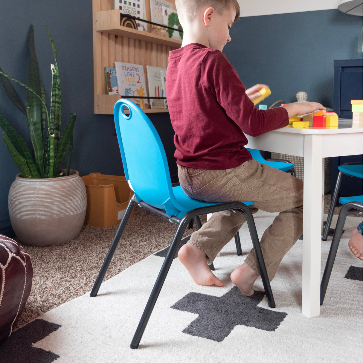 12" Kid's Stacking Chairs-4 Pack