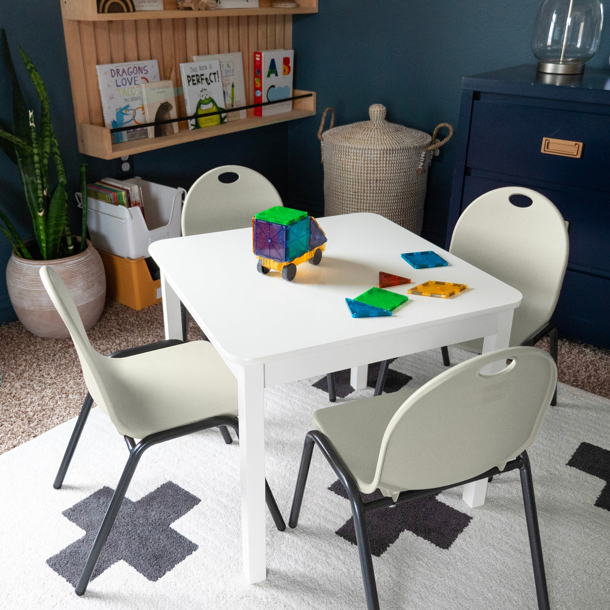 12" Kid's Stacking Chairs-4 Pack