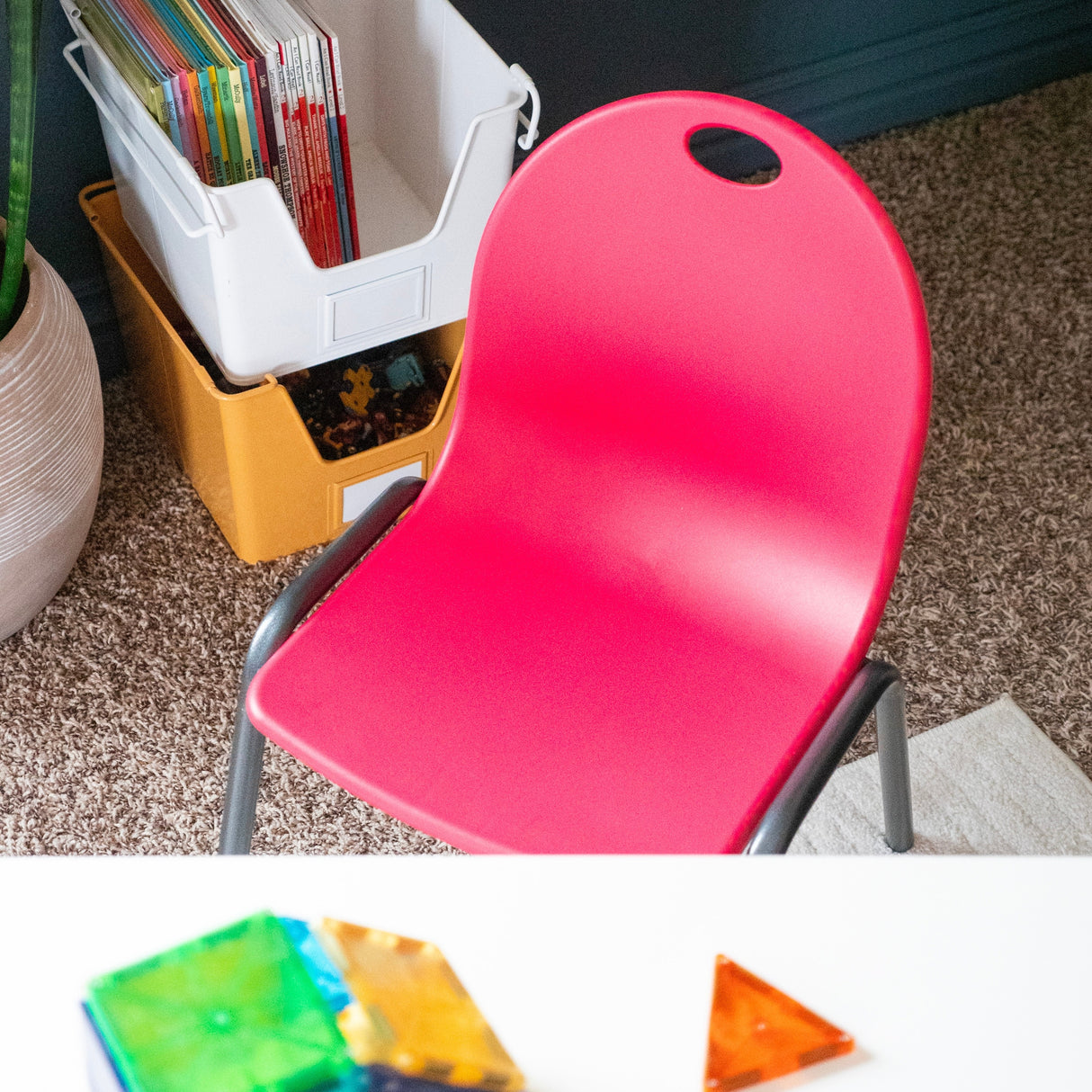 12" Kid's Stacking Chairs-4 Pack