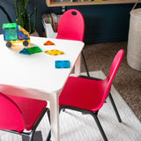 12" Kid's Stacking Chairs-4 Pack