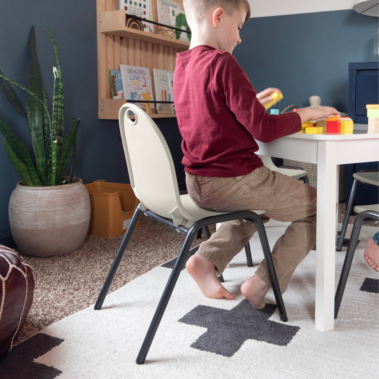 12" Kid's Stacking Chairs-4 Pack
