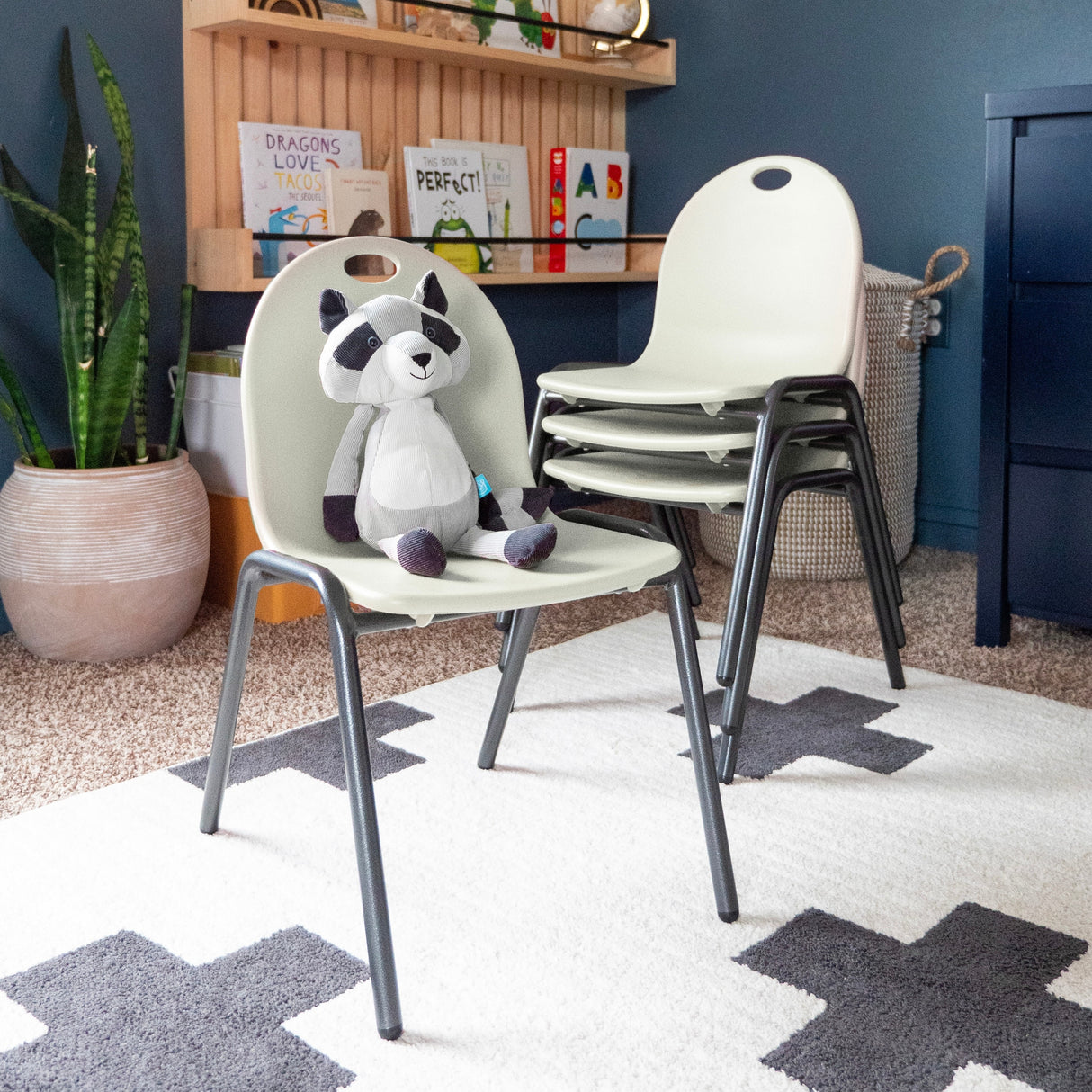12" Kid's Stacking Chairs-4 Pack
