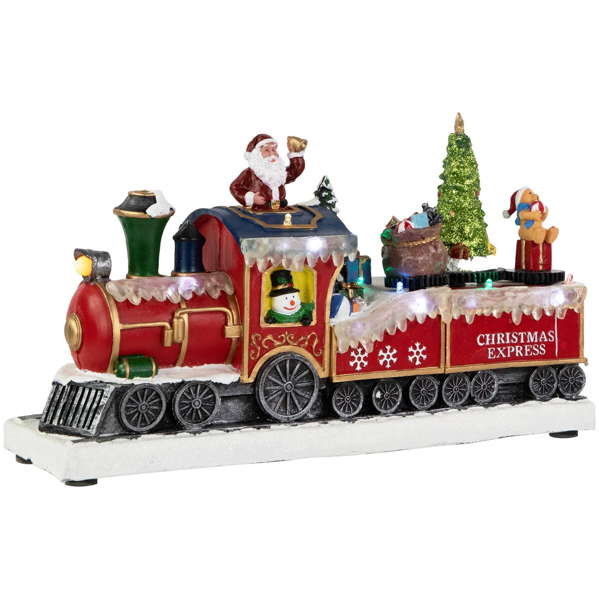 12" LED Lighted Animated and Musical Toy Shop Train Christmas Village Display