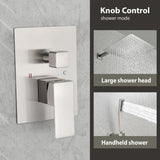 12" Rain Shower Head Systems Wall Mounted Shower