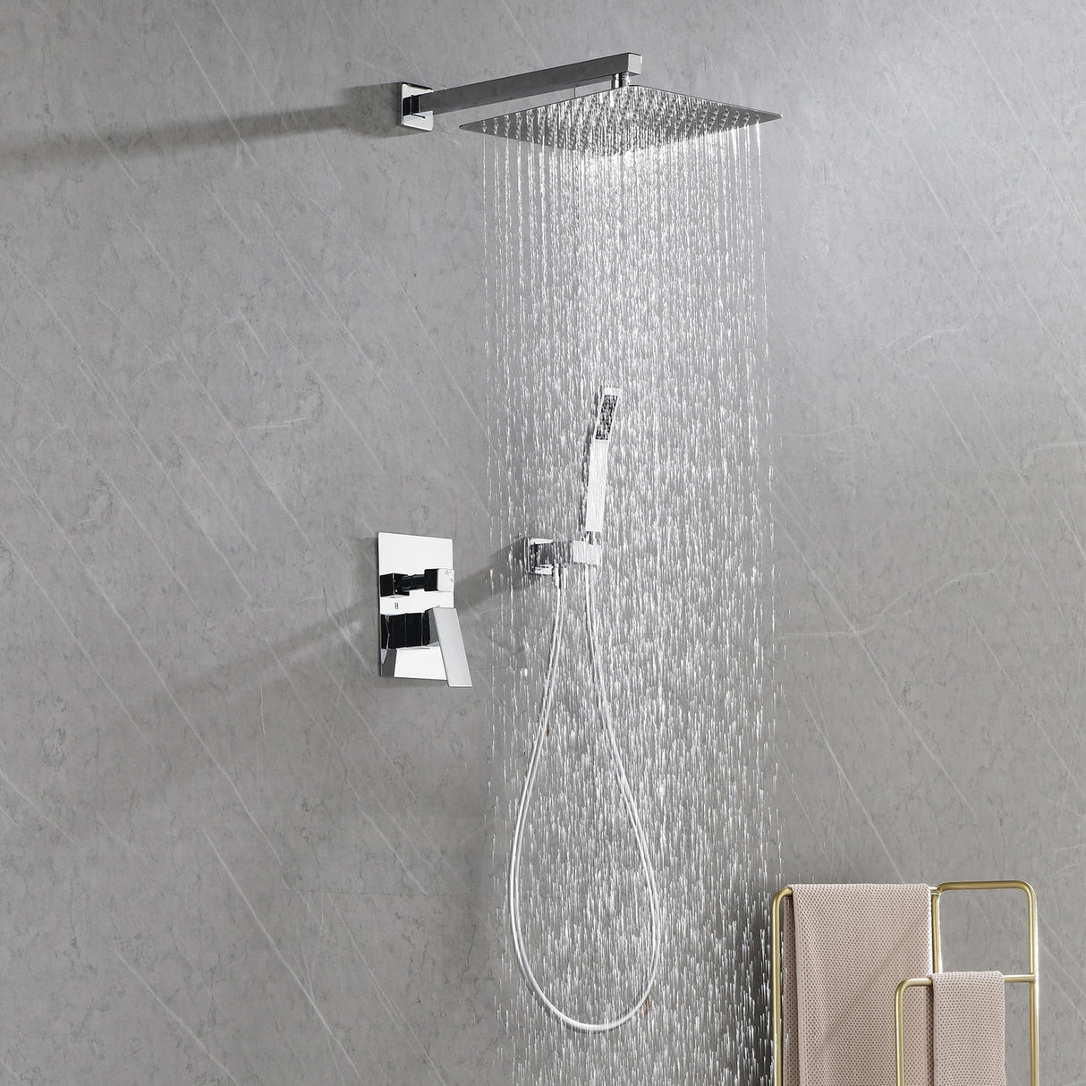 12" Rain Shower Head Systems Wall Mounted Shower