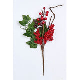 12" Red Berry & Ivy Pick, Set of 6